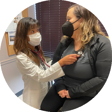 Doctor visiting a patient